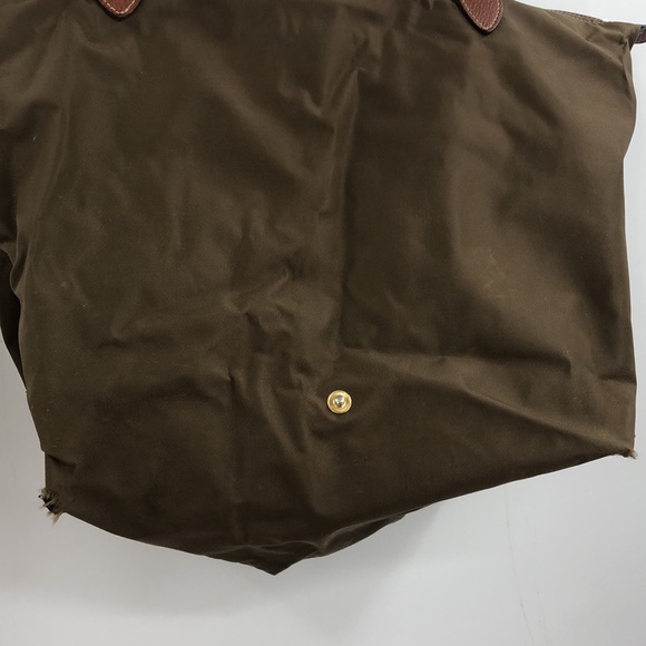 Longchamp Le Pliage Medium Nylon Tote Bag Purse Green - Picture 4 of 7